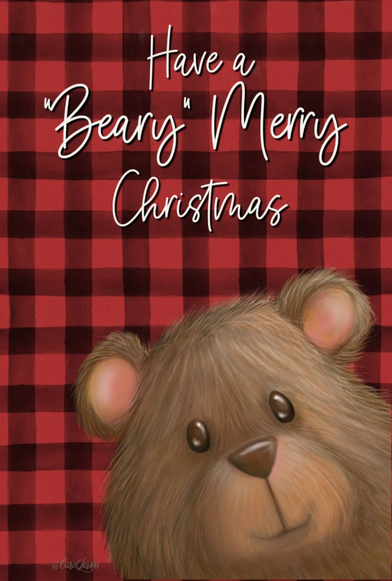 Name-Beary Christmas_Tag-Celebrations Animals_Collection-Winter