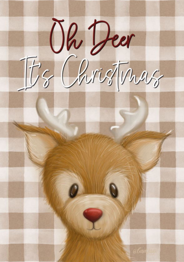 Name-Deer_Tag-Celebrations Christmas Animals_Collection_ Winter