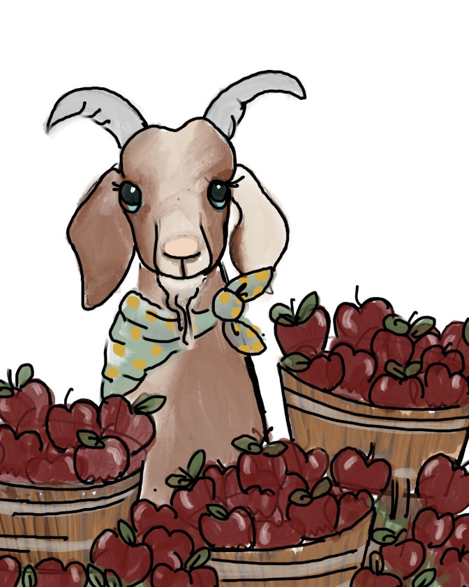 Name-Goat and Apples_Tag-Animals_Collection-Fall