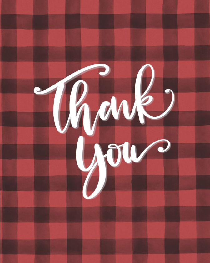 Name-Thank You Black Red Tartan_Tag-Thinking of You_Collection-Winter