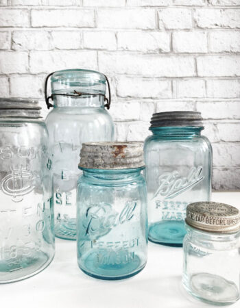 Canning Jars on counter