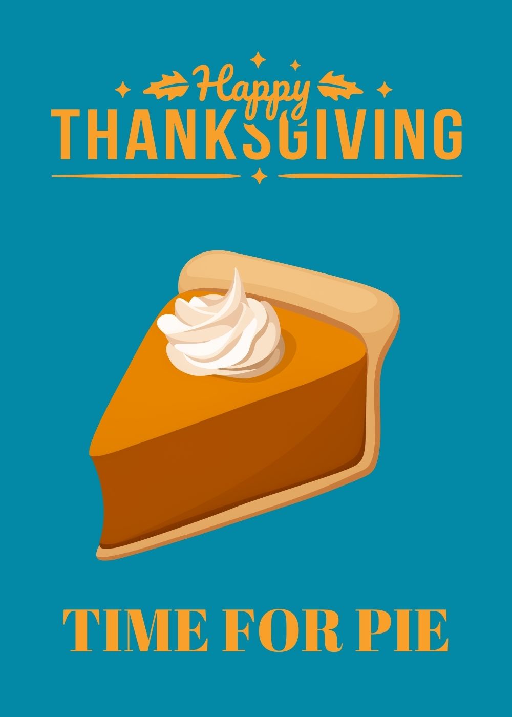 Fall ThanksGiving Pie O'Clock 1