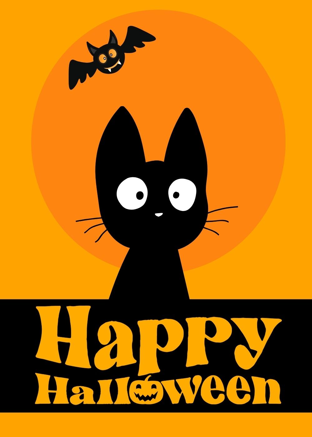 Fall Halloween Boo Kitty Boo Bat 10