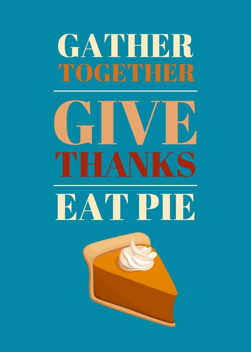 Fall ThanksGiving Pie O'Clock 4