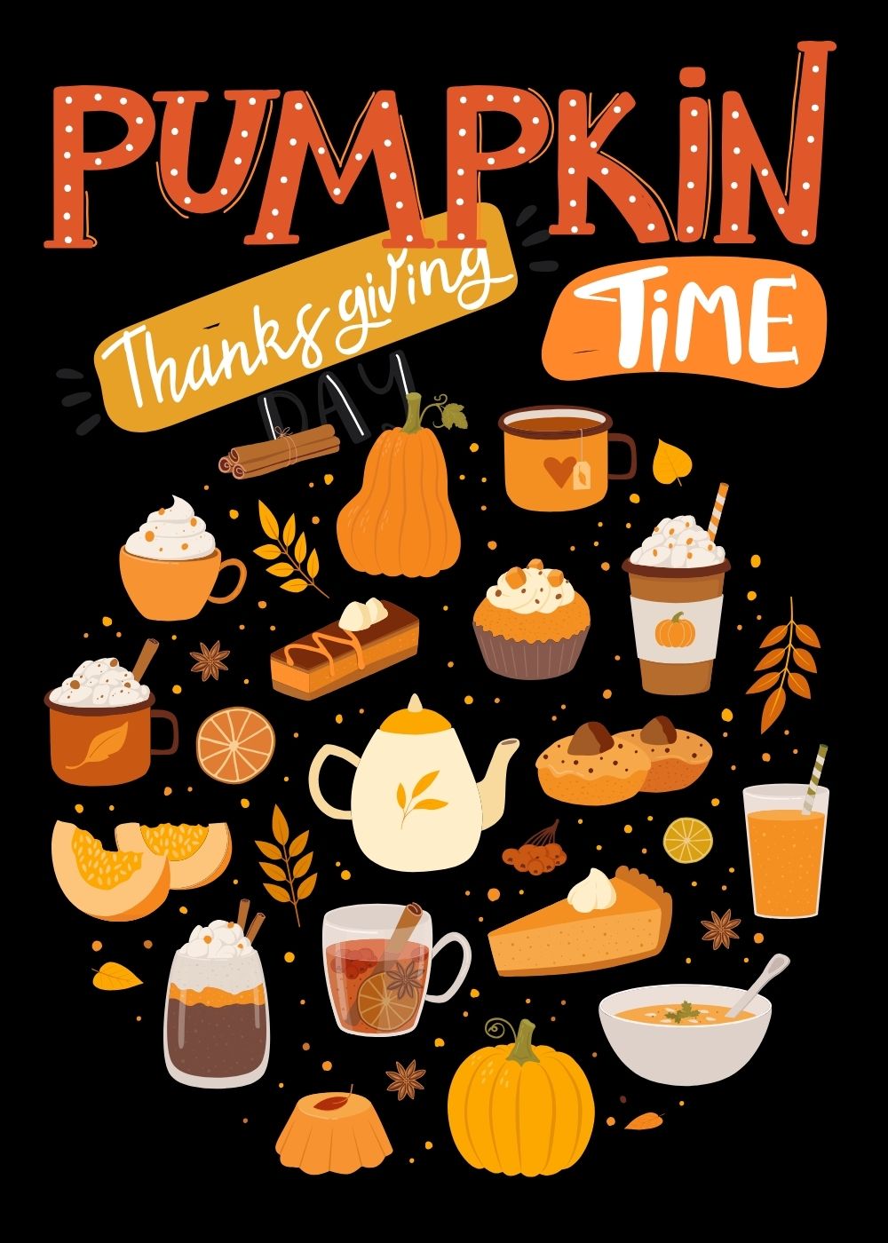 Fall Thanksgiving Let's Celebrate 4