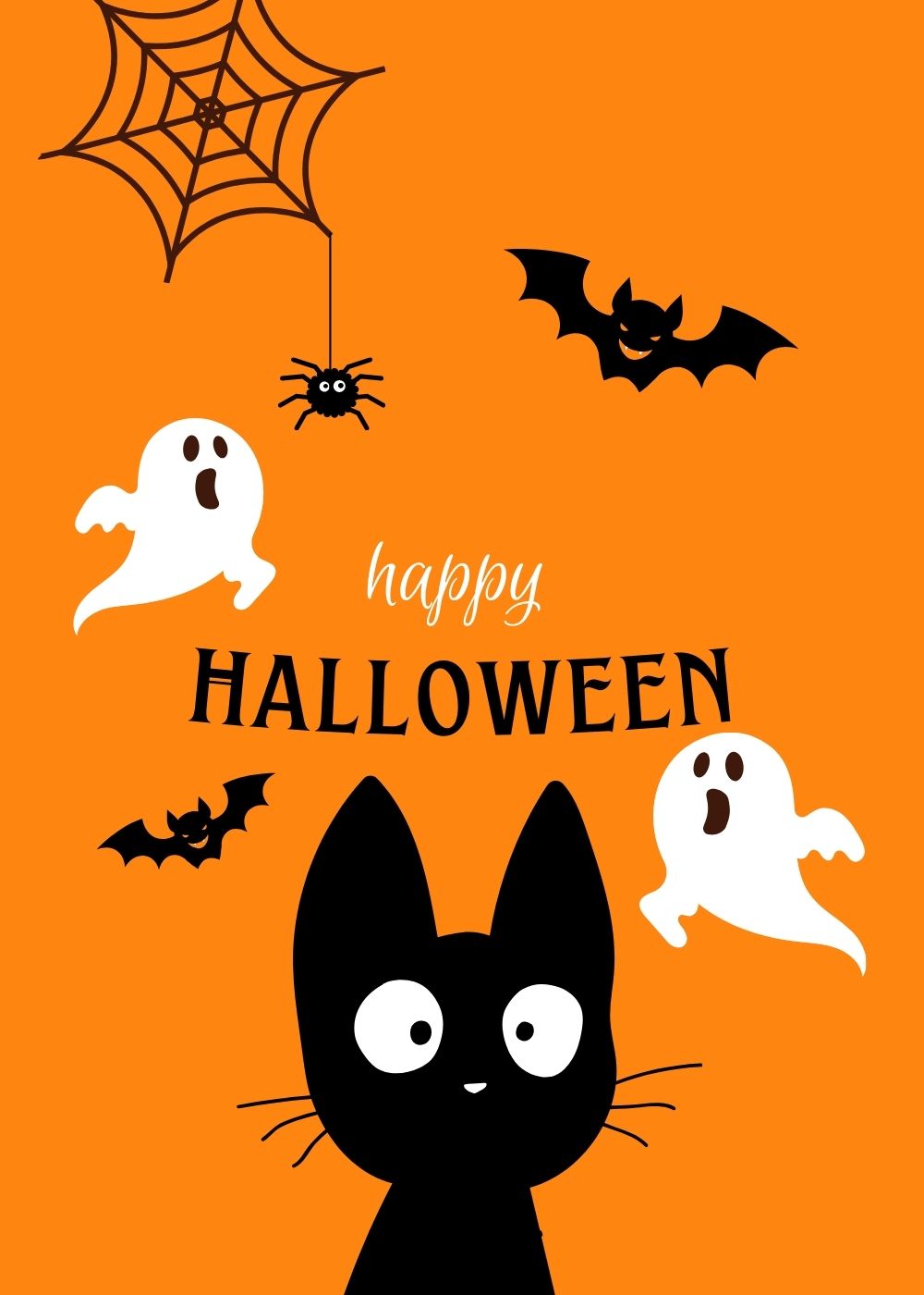 Fall Halloween Boo Kitty Boo Bat 9