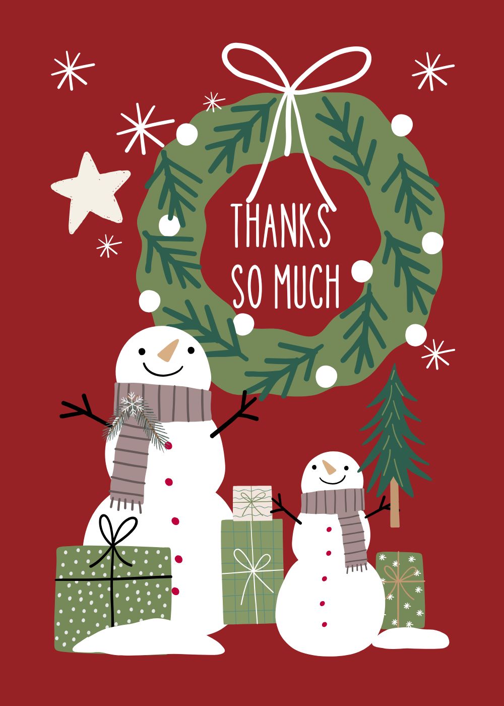 2 Winter Snowman-Thank-You