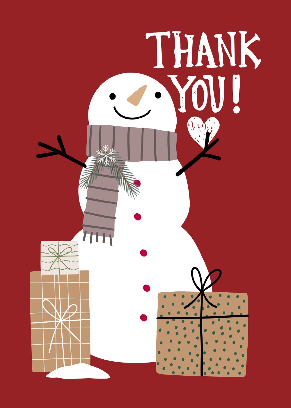 3 Winter Snowman-Thank-You