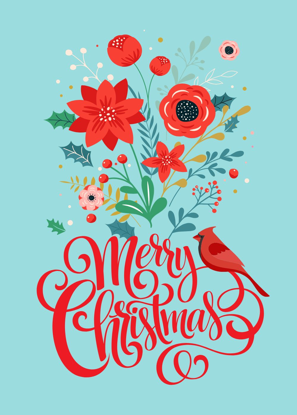 7 Winter Folkart-Florals