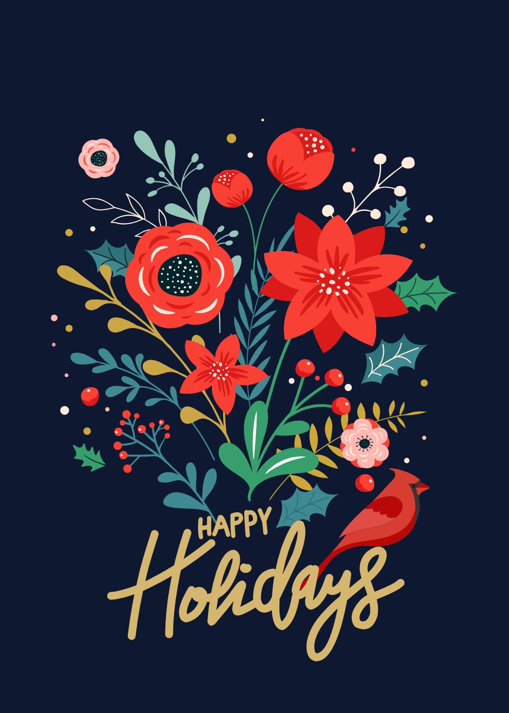 9 Winter Folkart-Florals