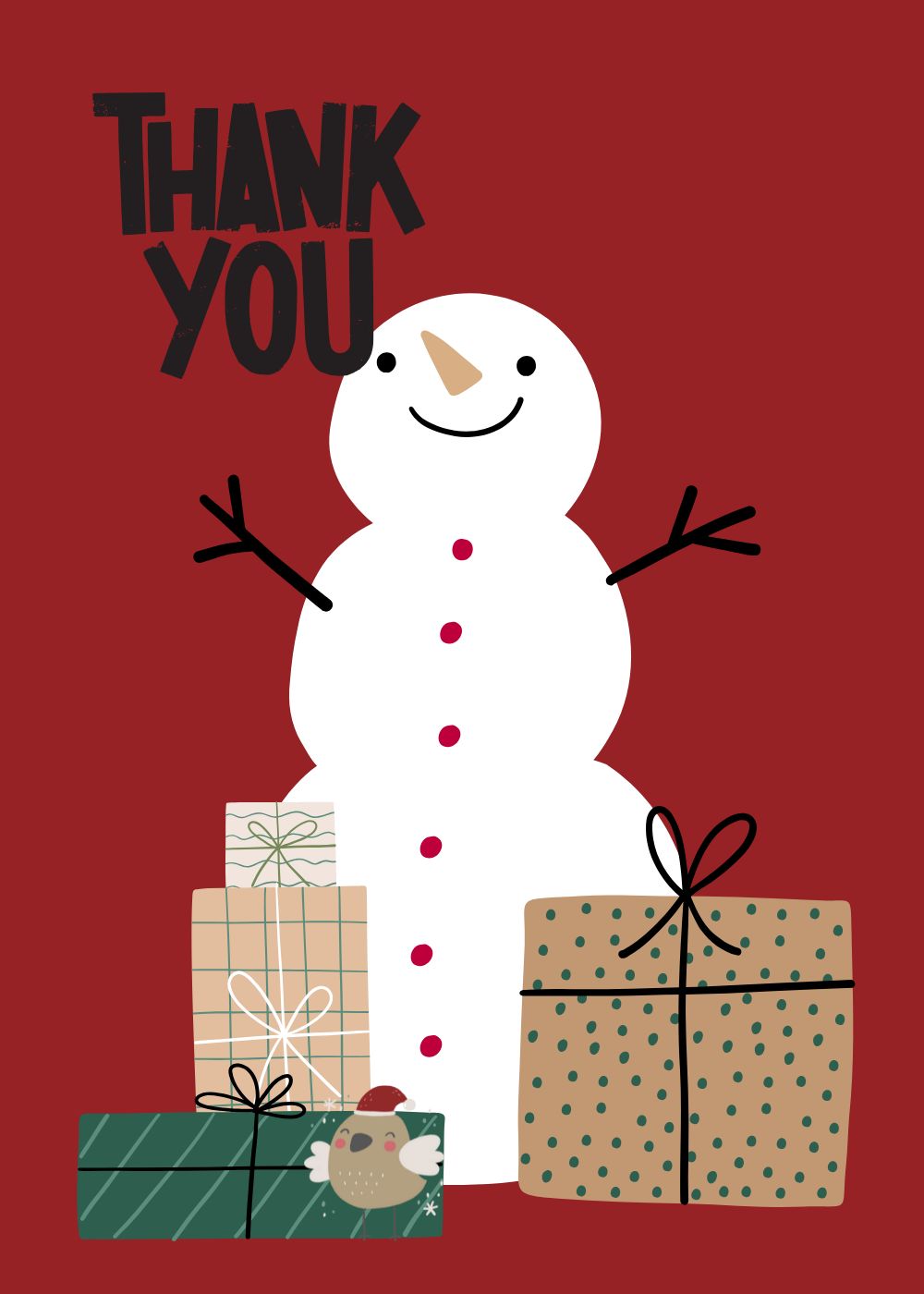 9 Winter Snowman-Thank-You
