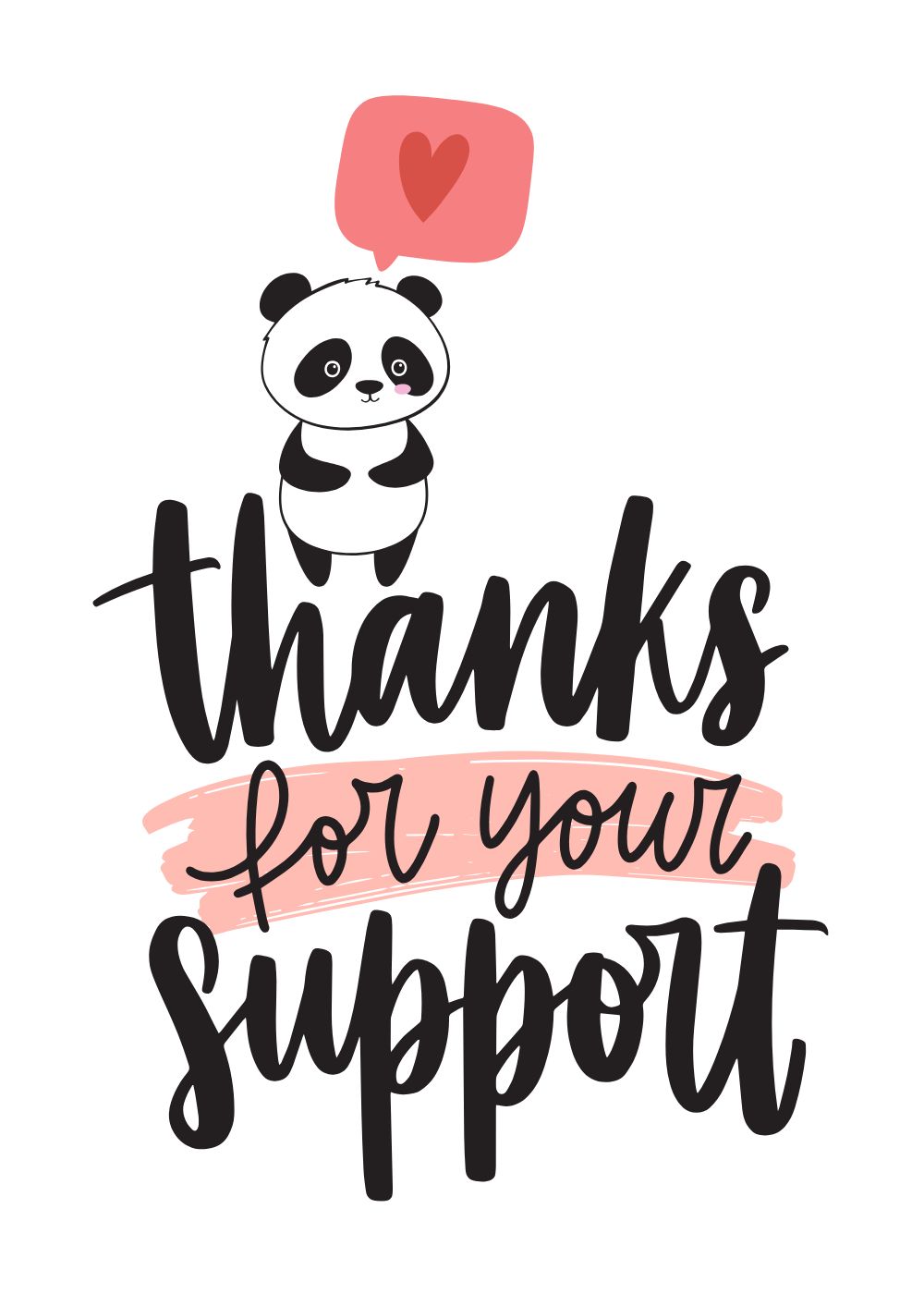 6 Winter-Thank-you-panda