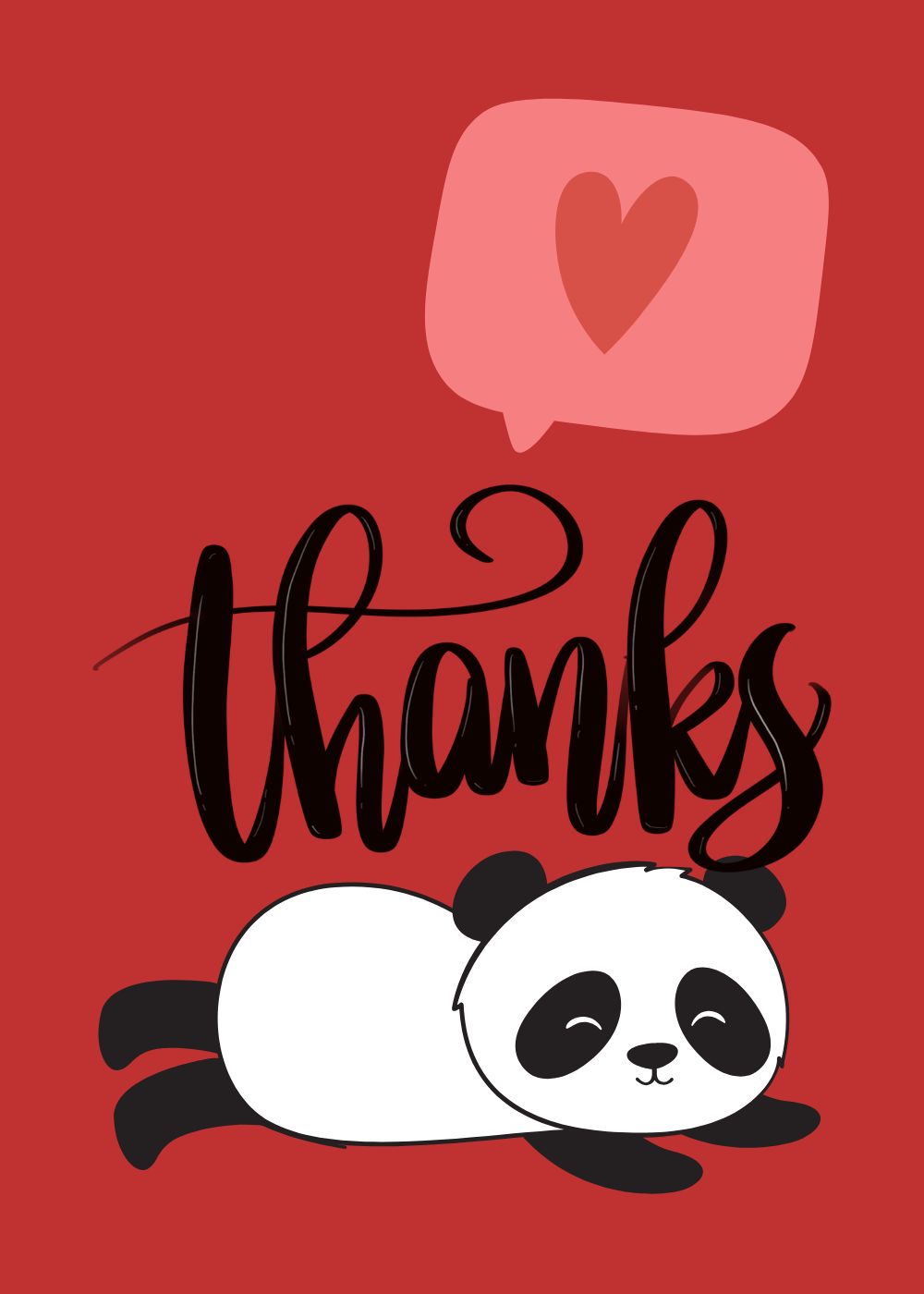 7 Winter-Thank-you-panda