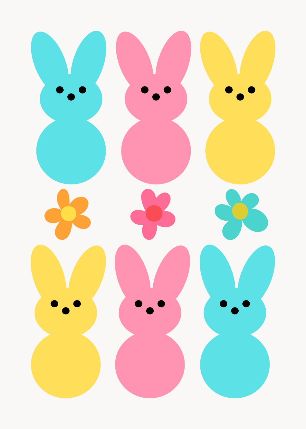3 Spring Bright-Bunnies