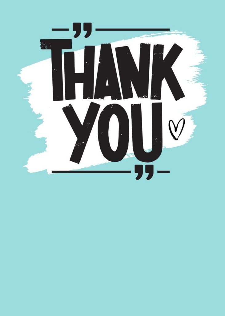 Blue Thank You